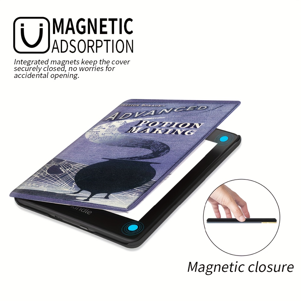  Funda para Kindle 2022 Funda protectora magnética delgada para  Kindle de 11ª generación, cubierta inteligente pintada de 6 pulgadas, funda  para lector electrónico, grupo de peces : Electrónica