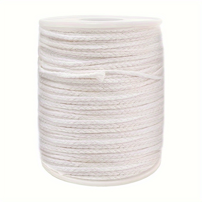 Candle Wick Roll, 200ft 24-ply Braided Wick Spools, 50pcs Candle Wick  Holders, 100pcs Metal Support Sheets, 100pcs Candle Wire Stickers For  Candle DIY