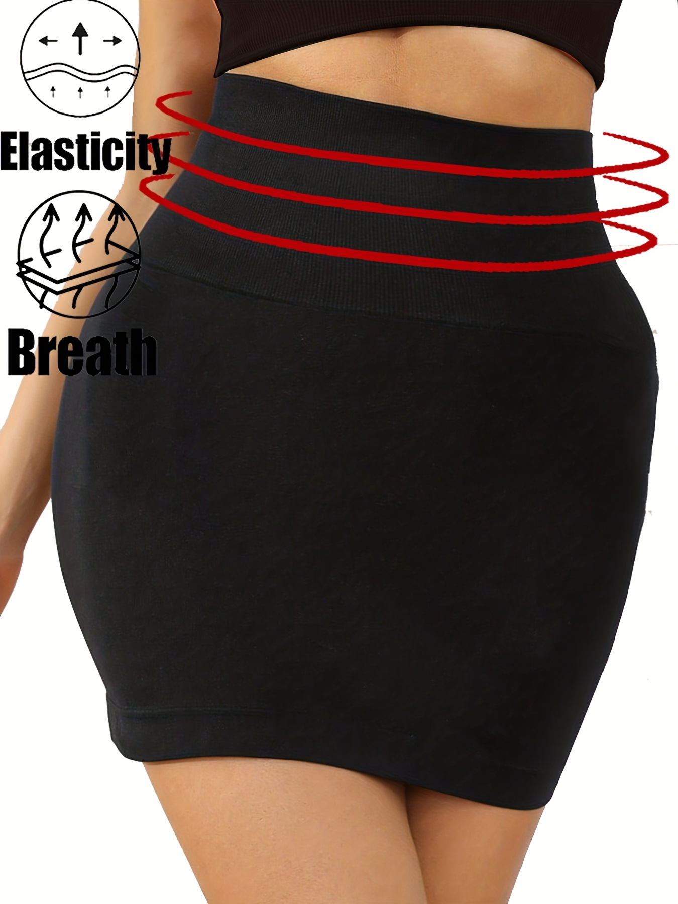 VENDAU Half Slips for Women Underskirt Half Slip for under Dresses Skirt  Slip under Skirt High Waist Shapewear Tummy Control : : Clothing