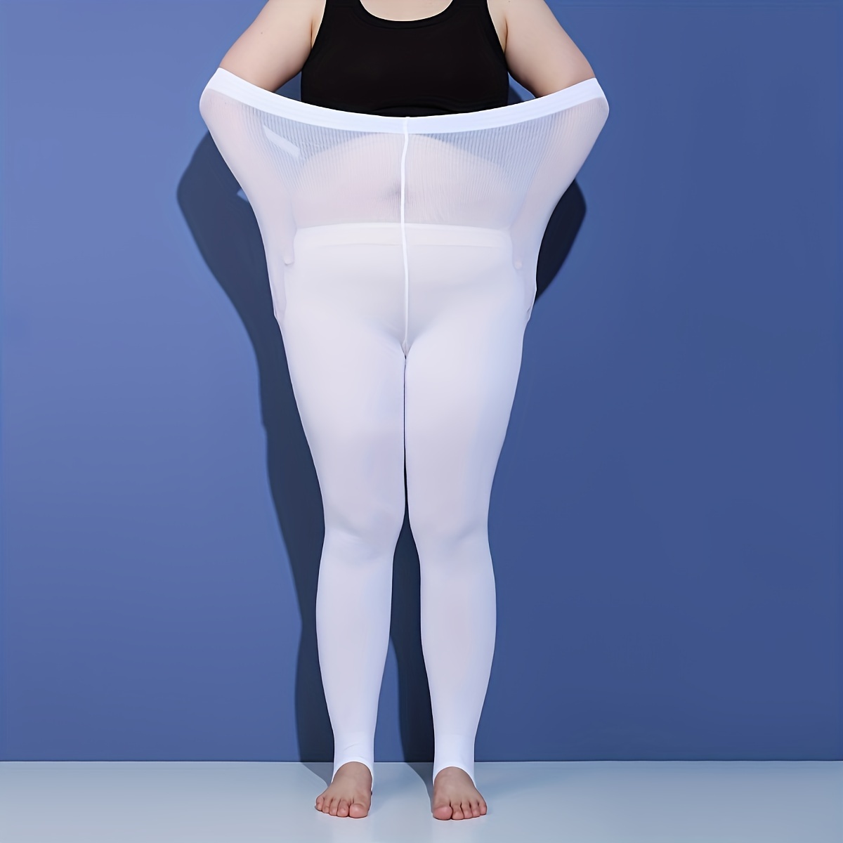 Plus Size Casual Pantyhose Women's Plus Soft Butt Lifting - Temu