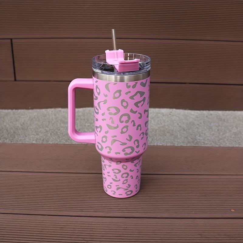 Tumbler With Handle And Straw Lid Double Layer Vacuum - Temu