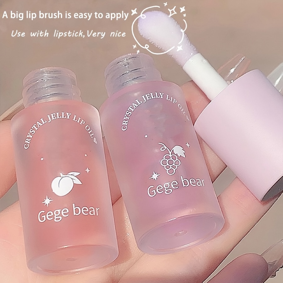 Peach Flavor Water Glow Crystal Jelly Lip Plumping Gloss