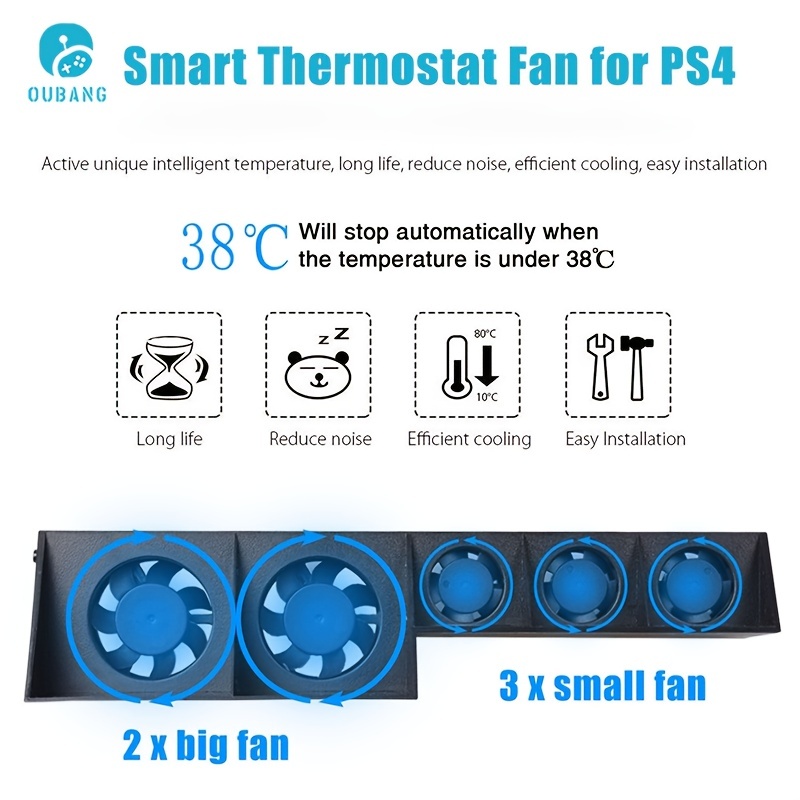 Ventilateur de refroidissement pour PS4 PRO, refroidisseur externe