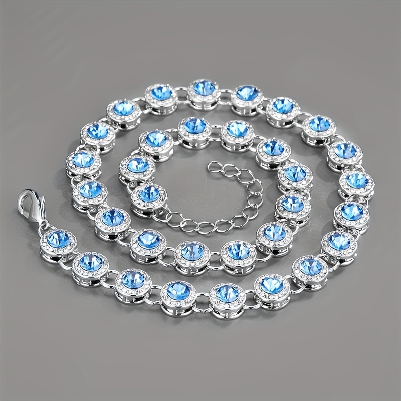 Hip Hop Rap Round Emerald Cuban Chain Necklace