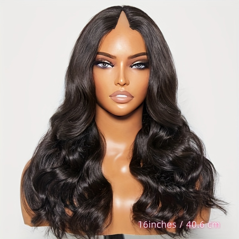 Glueless V Part Wig Human Hair Body Wave Human Hair Wigs No Temu Philippines 4453