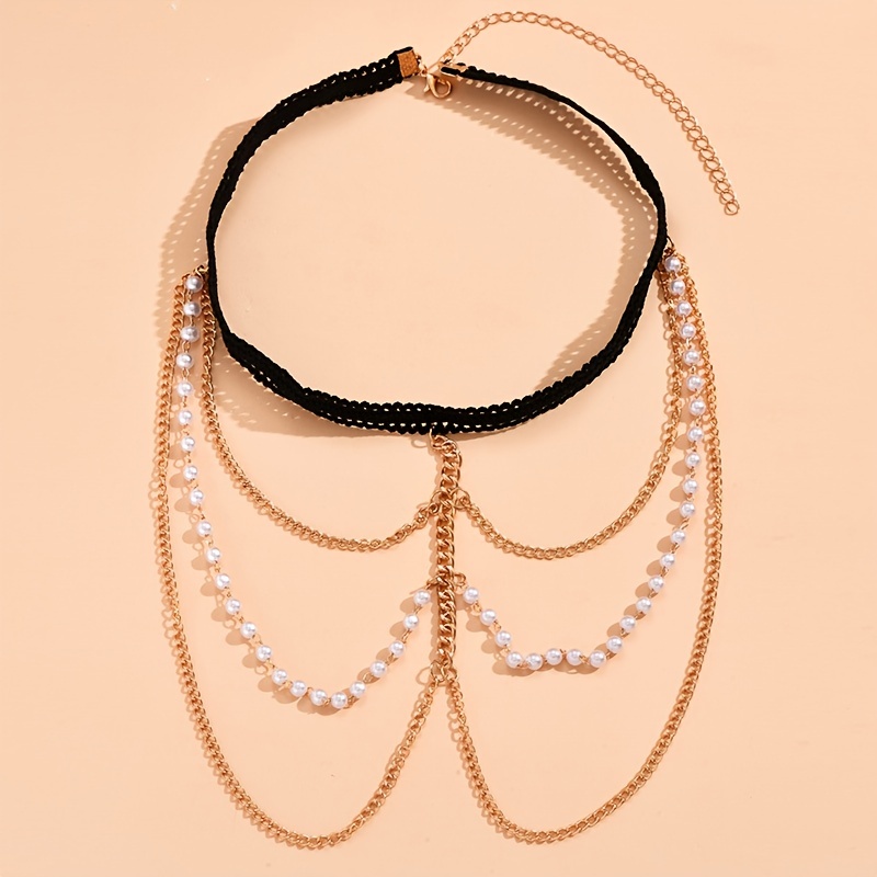 Stretch Layered Leg Chain Jewelry, Boho Style