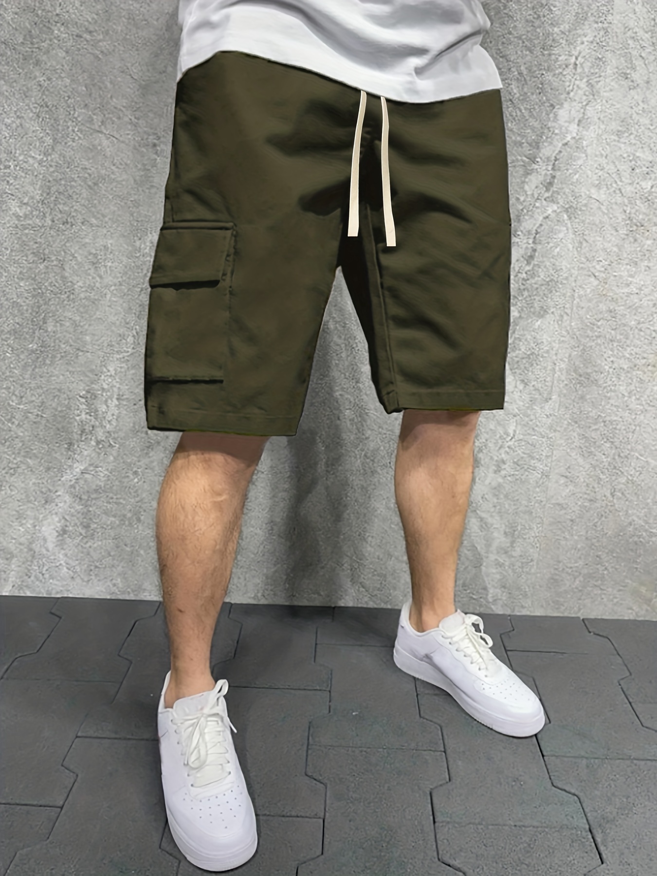 Men's Casual Black Cargo Shorts - Temu Canada