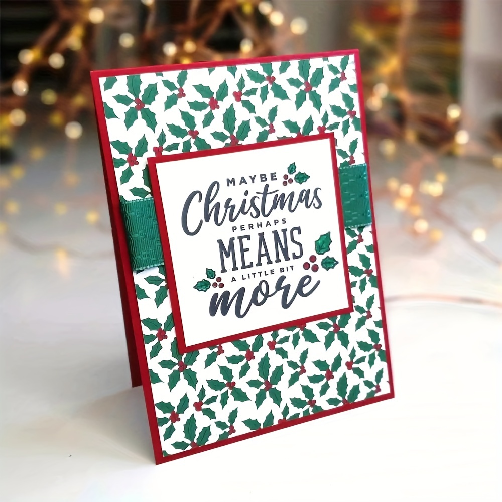 Mixed Holiday Greetings Stamps For Diy Crafting Scrapbooking - Temu