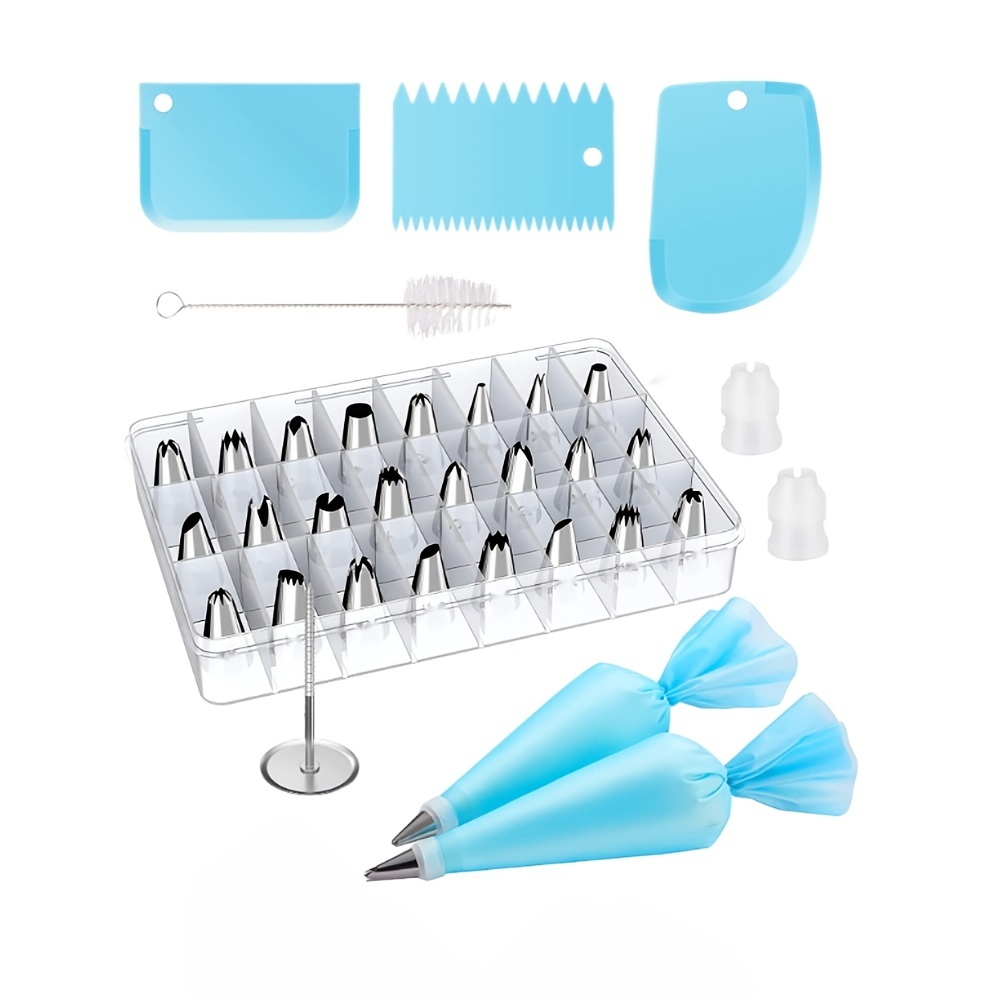 Cake Decorating Tool Kit, Including Pipping Tips, Reusable Pipping ...