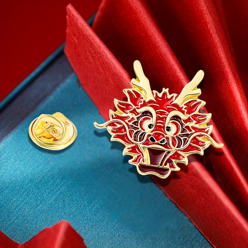 Emblema do Senhor do Dragão Xadrez Japonês Passatempo Broche Emblema  Acessório Decoração 5 peças