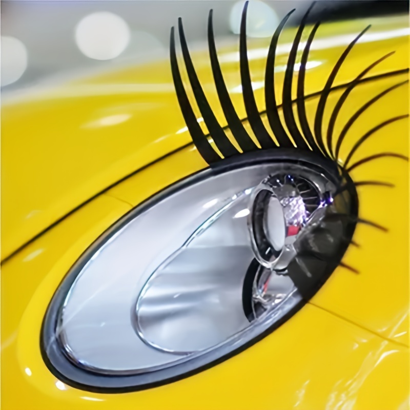 Car Eyelashes Funny Lashes Sticker Headlight Charming Decal Fake