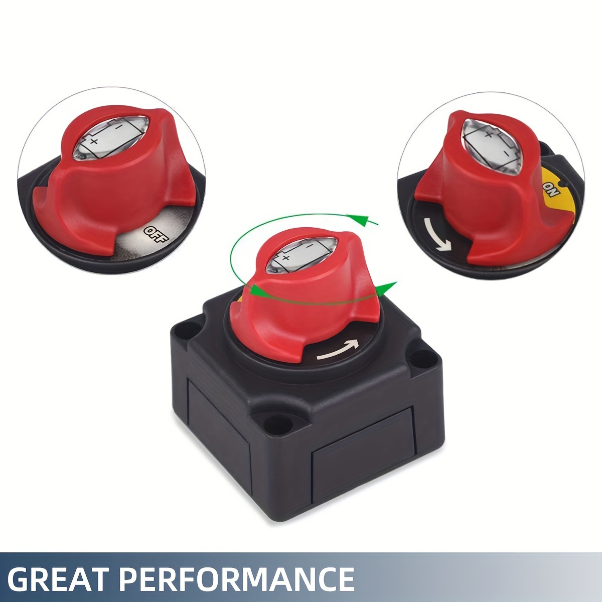 Interrupteur D'isolateur De Batterie, Performances Stables De L'interrupteur  D'arrêt De Batterie Pour Bateau ATV 