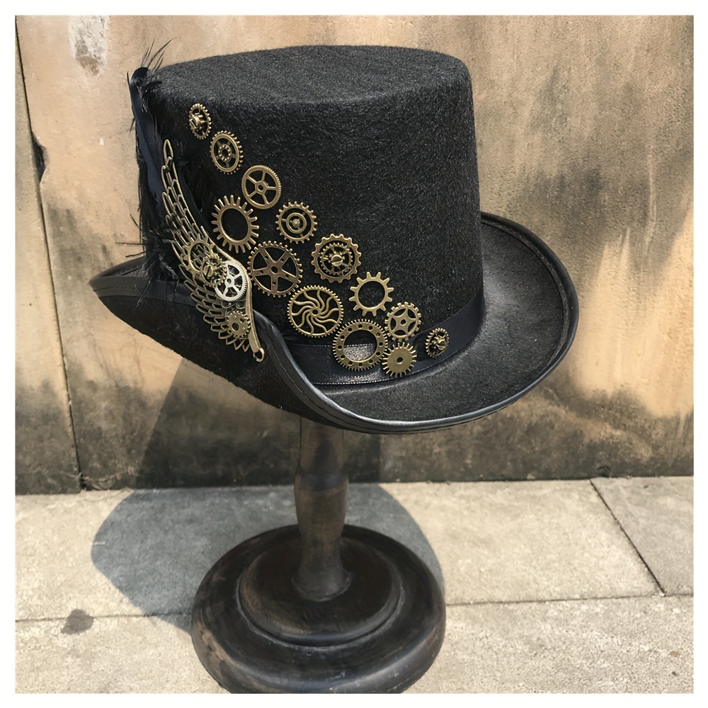 Sombrero de pirata de plumas para hombre y mujer, gorros de lana de la  corte real, accesorios de vestir, gorra de fiesta de disfraces y Halloween