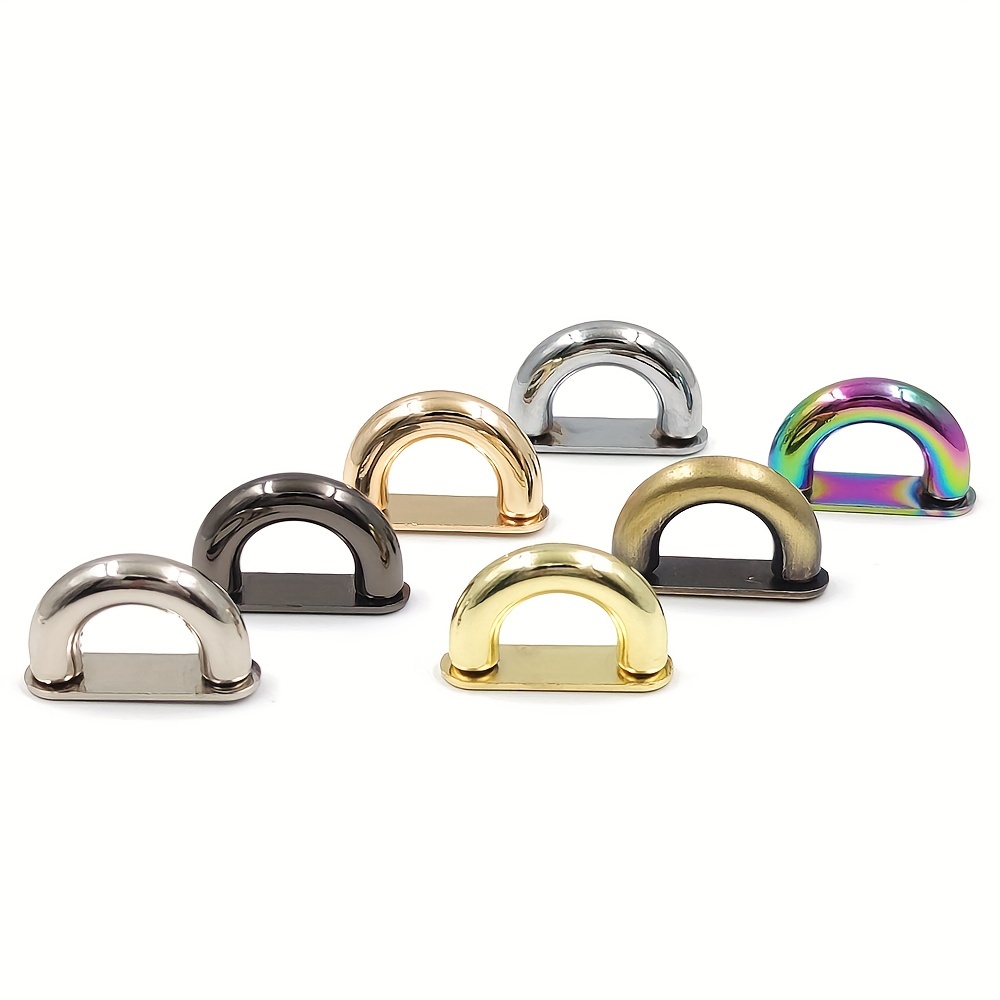 Silver D Ring 1 1/8(27mm) Metal D Buckle Belt Strap Buckle Webbing D Ring  Handbag Accessories Leather Craft Hardware
