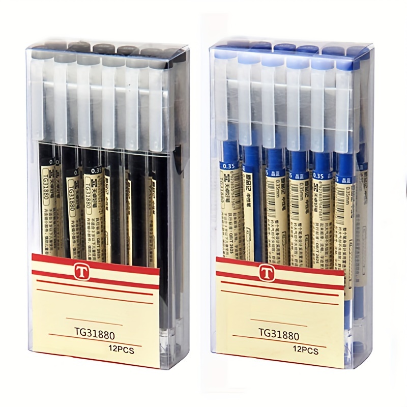 

6pcs 0.35mm/0.5mm Gel Pens, Ultra-fine Ballpoint Pens For Office And School
