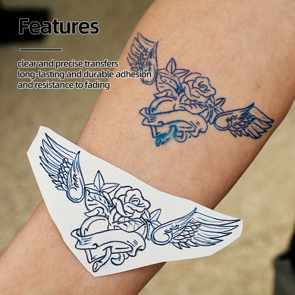 Jconly Tattoo Transfer Paper - 20 Sheets Tattoo Stencils Tattoo Thermal Stencil Paper 8.5 x 11 Transfer Paper