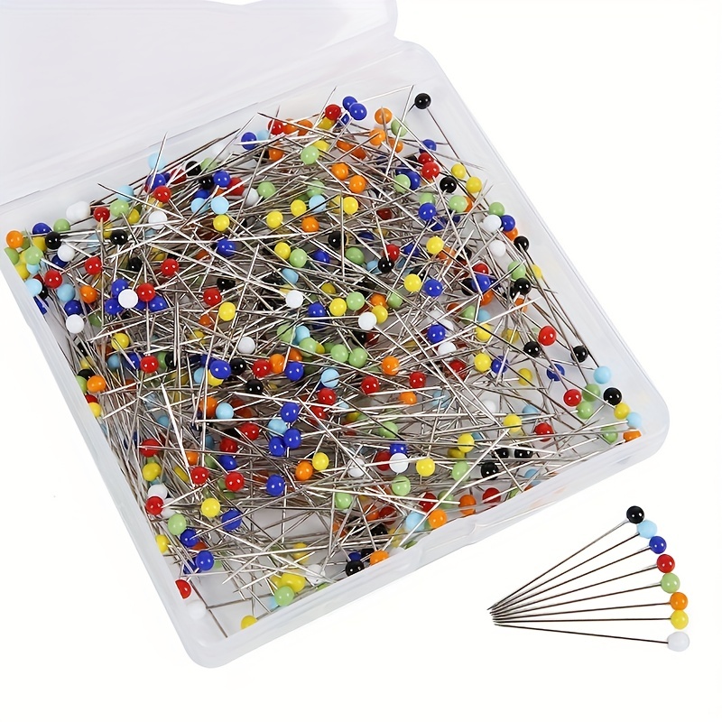 Sewing Pins Multicolor Pearlized Head Pins Hand Sewing - Temu
