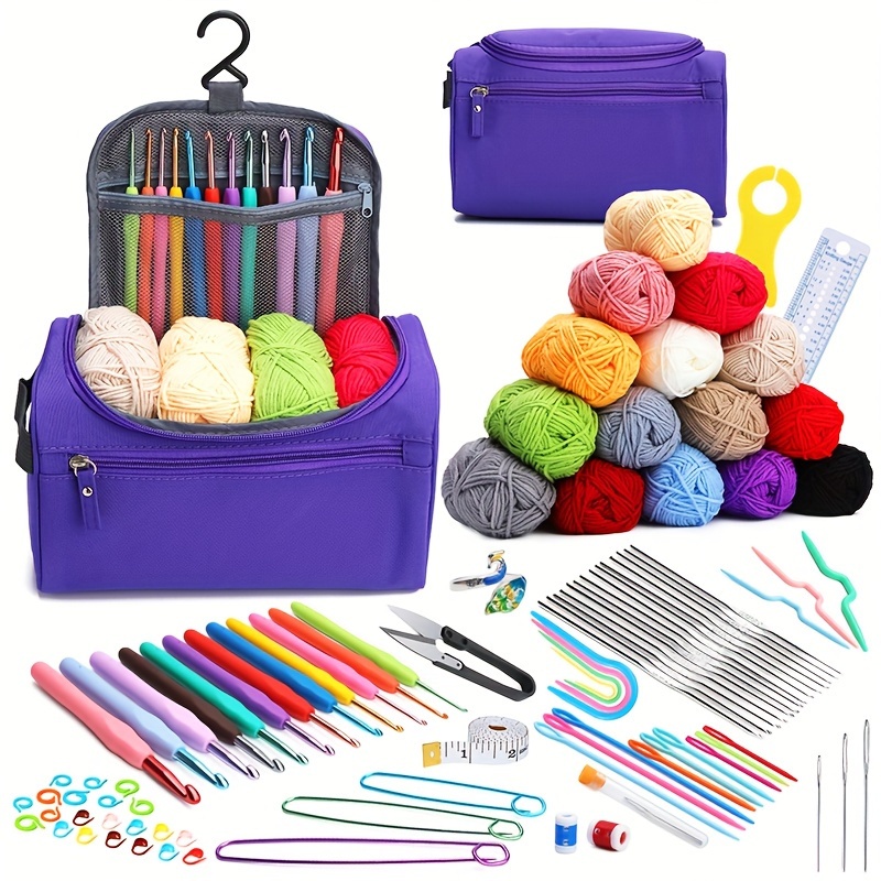 42pcs Crochet Hooks Sets For Beginners Full Size Soft Handle Crochet  Starter Set With Storage Bag Crochet Accessories Ergonomic Crochet Kit Cute  Print