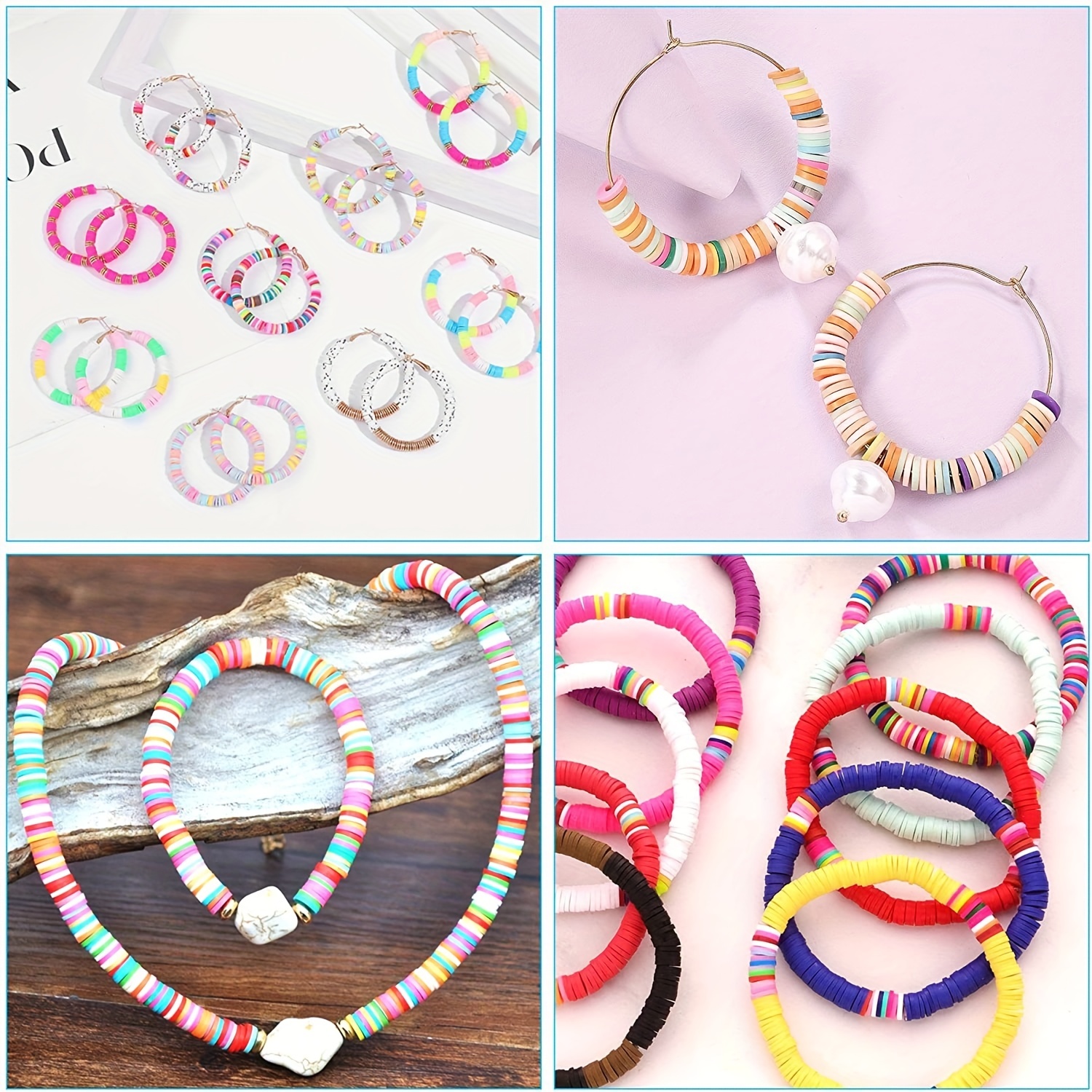 Polymer Clay Bead Set for Bracelet Making