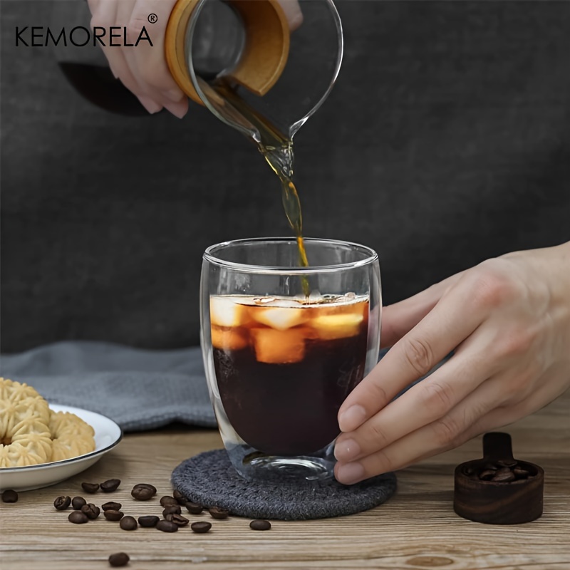Glass Coffee Mugs /4/2 Double Wall Insulated Thermal Cups - Temu