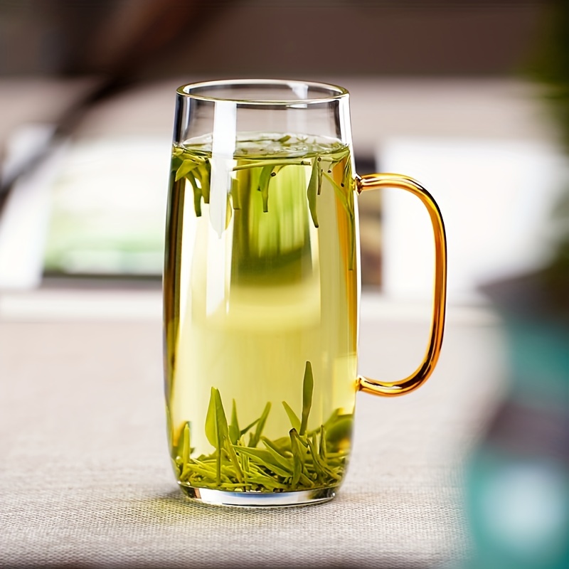 Glass Tea Mug Drinking Glass With Handle For Home And Office - Temu