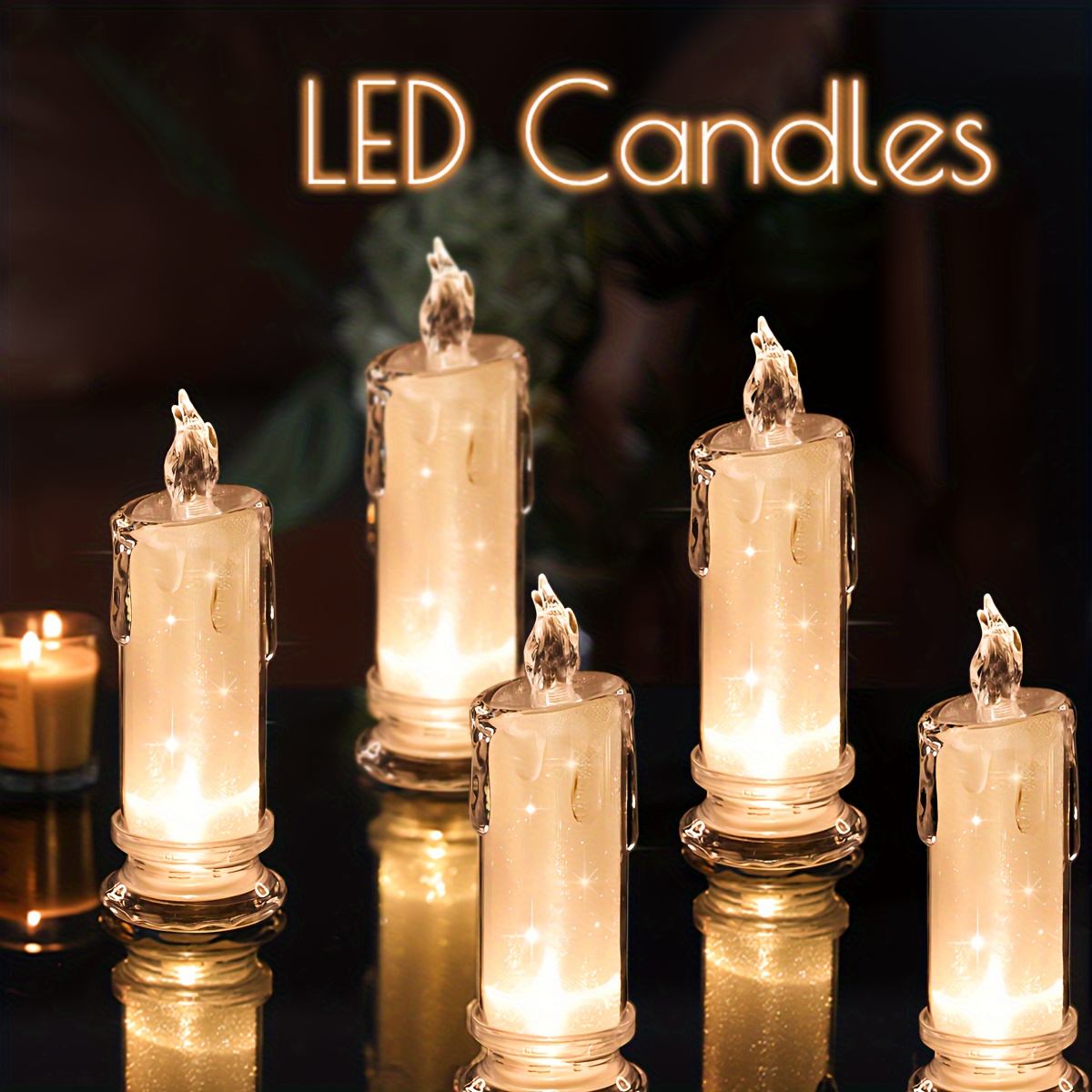 Bougies flottantes, BOUGIES SEULEMENT ajouter la lumière des bougies  romantiques à votre mariage ou à tout événement, choisissez votre quantité  de bougies dans la liste déroulante. -  France