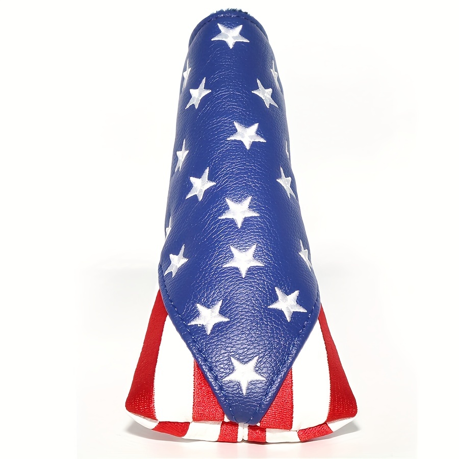 Durable Water-proof Usa Flag Golf Putter Cover With Magnetic