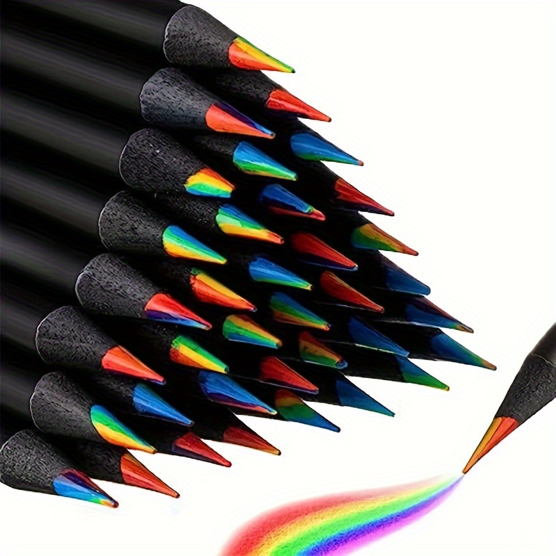 12 Couleurs De Crayons De Coloriage Empilables, Couleurs
