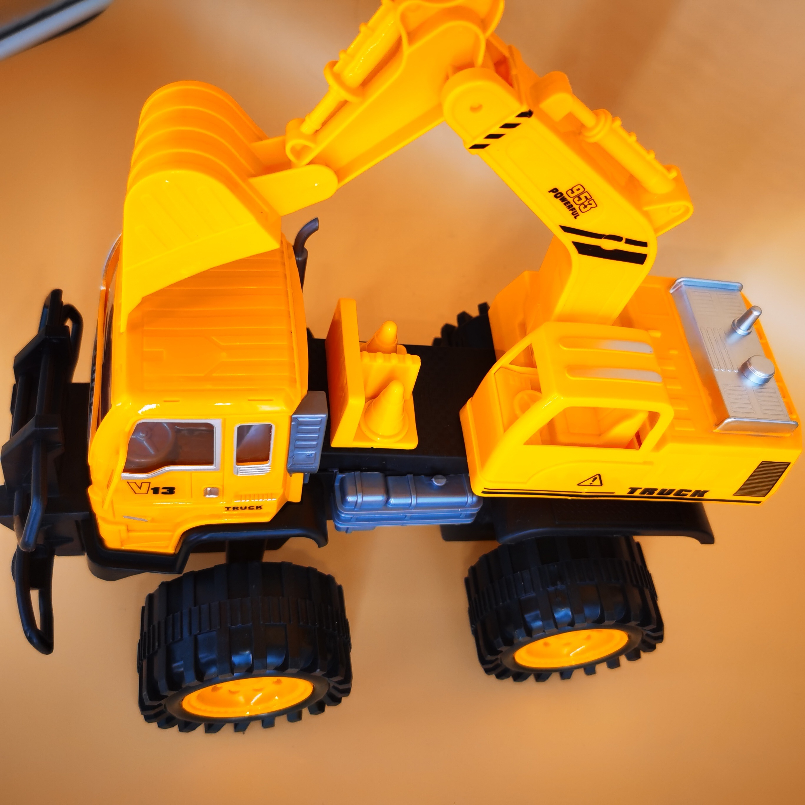 Large Inertial Excavator Toy Car for Boys