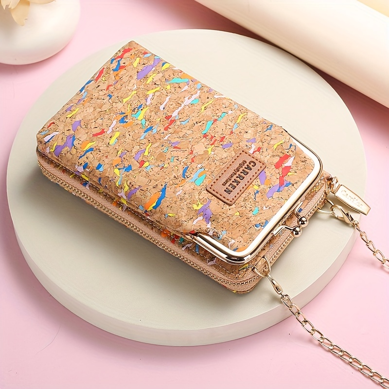 Fashion Printed Women Small Backpack Waterproof Double Layer Large Capacity  Shoulder Bag Casual Daily Cell Phone Coin Purse