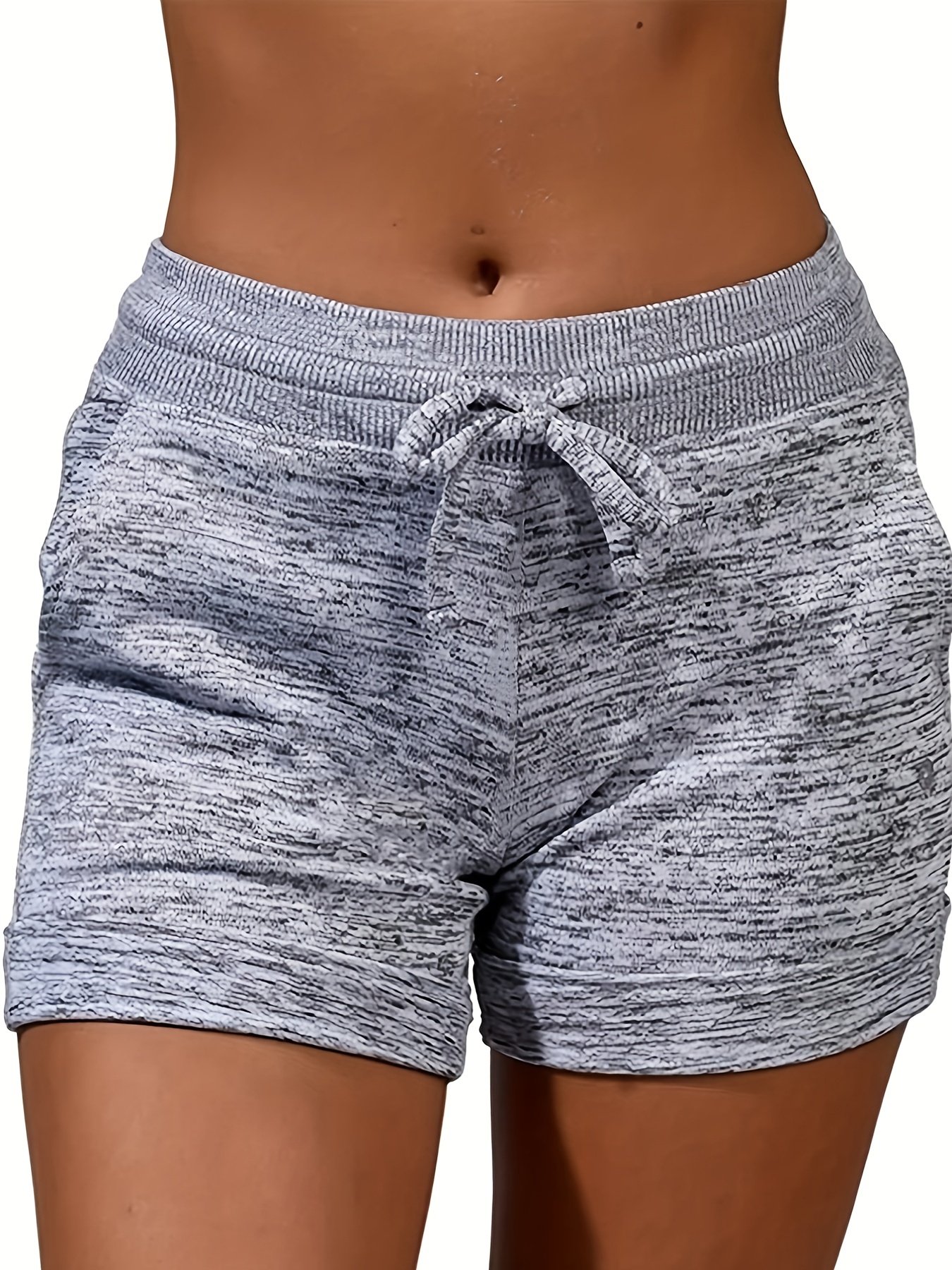 Women's 2 in 1 Yoga Shorts Quick drying Fabric Mesh Pockets - Temu