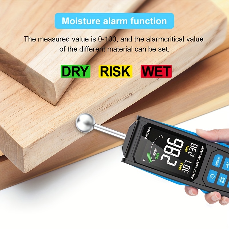 Digital Moisture Meter Wood Timber Damp Detector Alarm - Temu