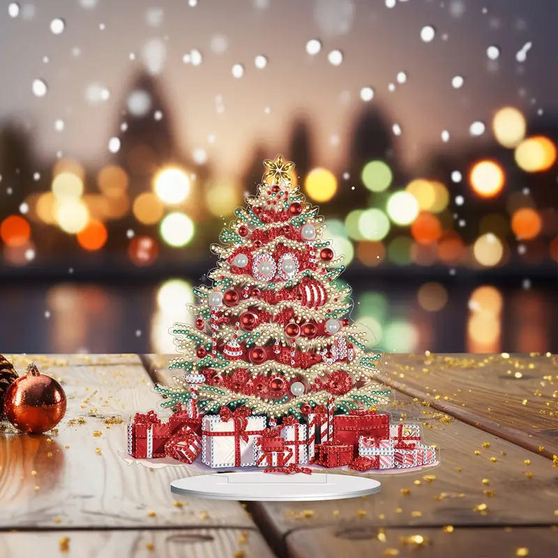 Diamond Painting Christmas Tree Desktop Ornaments Kits For - Temu