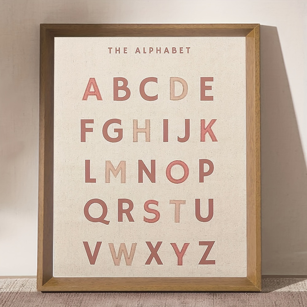 Affiche ABC Alphabet néerlandais pour chambre d'enfant 30x40 cm