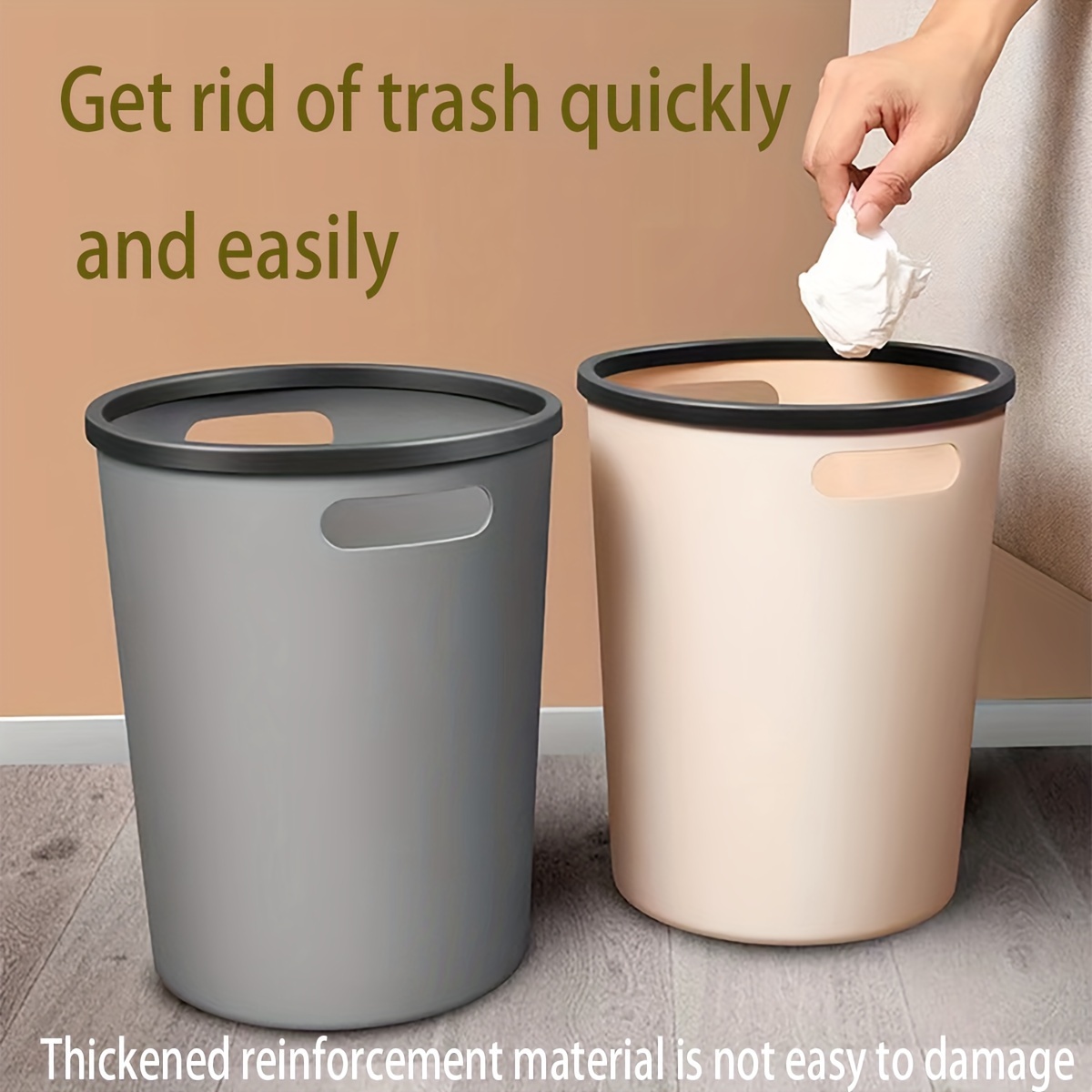 1pc, Trash Can Creative Household Toilet Paper Basket Sanitary Bucket  Storage Cartridge Garbage Basket Garbage Bin Waterproof