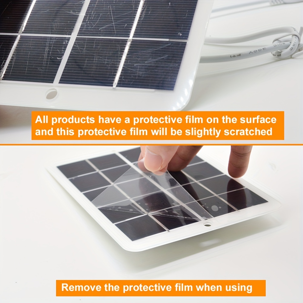 Solar Panel Portable Usb Fast Charg Panel Kit Outdoor - Temu