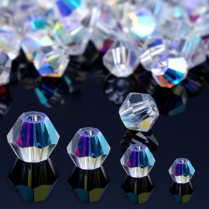 100 pcs Octagonal Beads colorful Glass Crystal Beads 14mm 2 Hole Chandelier  Lamp Light Prisms Parts Suncatcher Beads Pendant Decoration(14MM-100pcs)