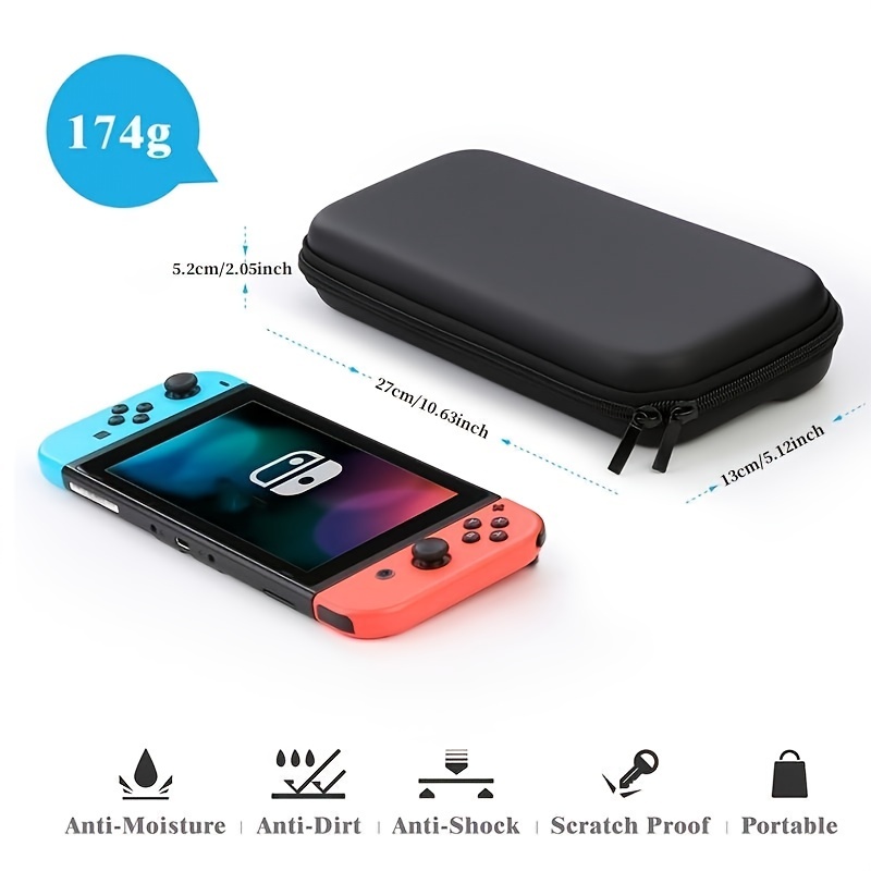 portabel waterproof hard storage bag for nintend switch switch oled case portable waterproof hard protective storage bag for nitend switch console game accessories waterproof and fall proof gift for birthday easter boy girlfriends details 2