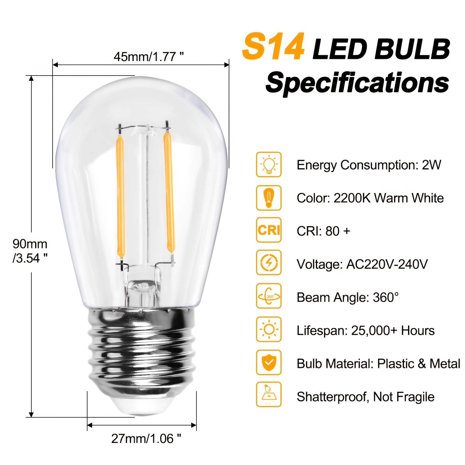 S14 led online edison bulbs