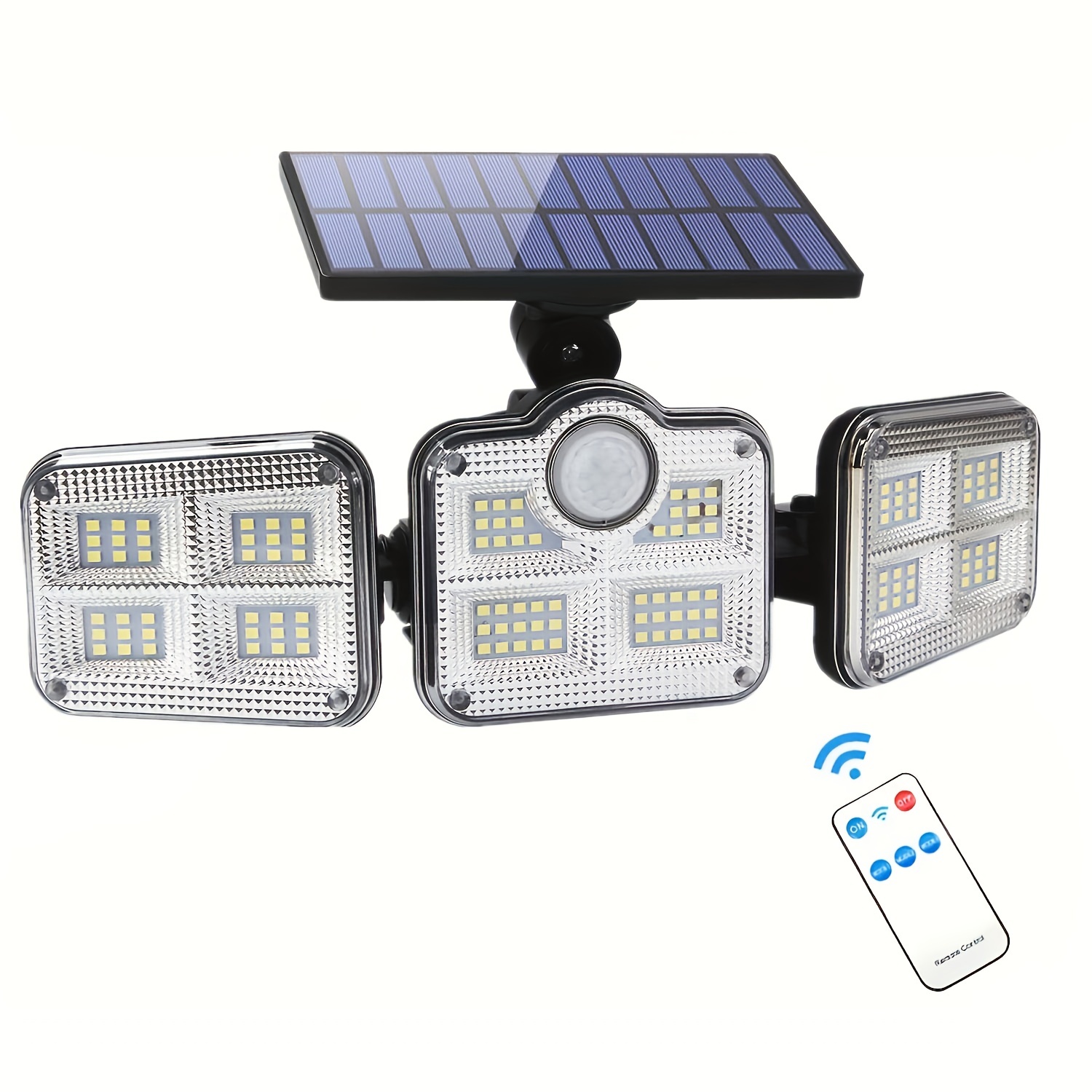 1pc 333 Led Lámpara Solar Luces Seguridad Aire Libre Sensor - Temu
