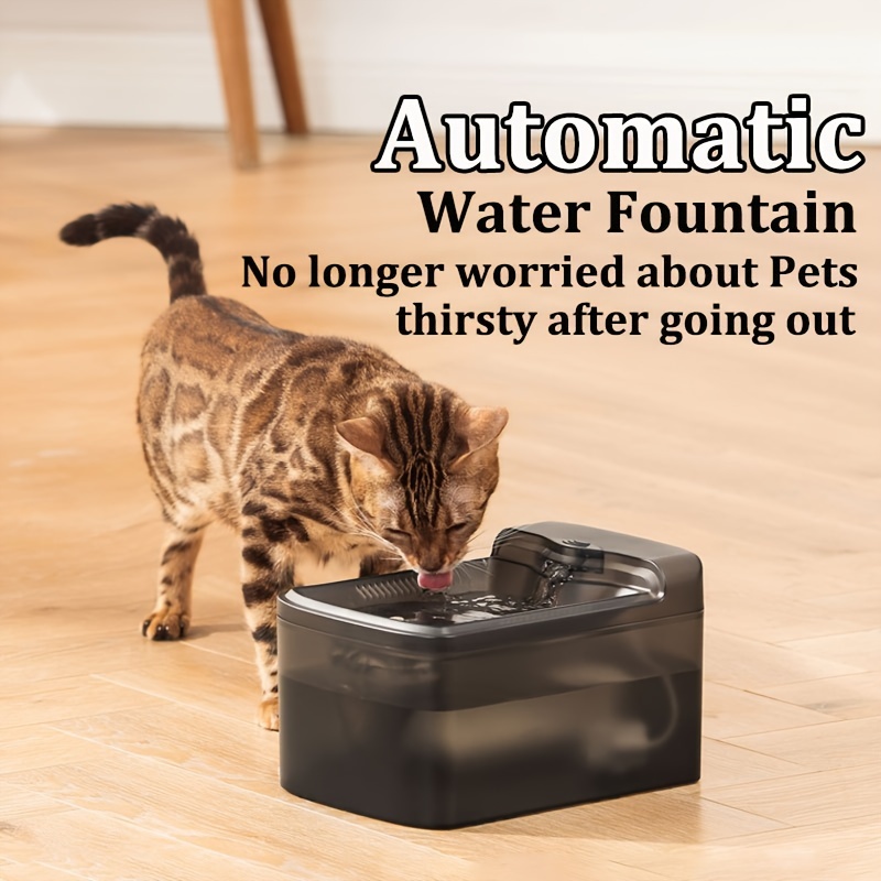 Comprar Fuente para Gatos con Sensor de Movimiento, Bebedero para Gatos de  3,2 L sin Electricidad con Bomba Silenciosa y Filtro