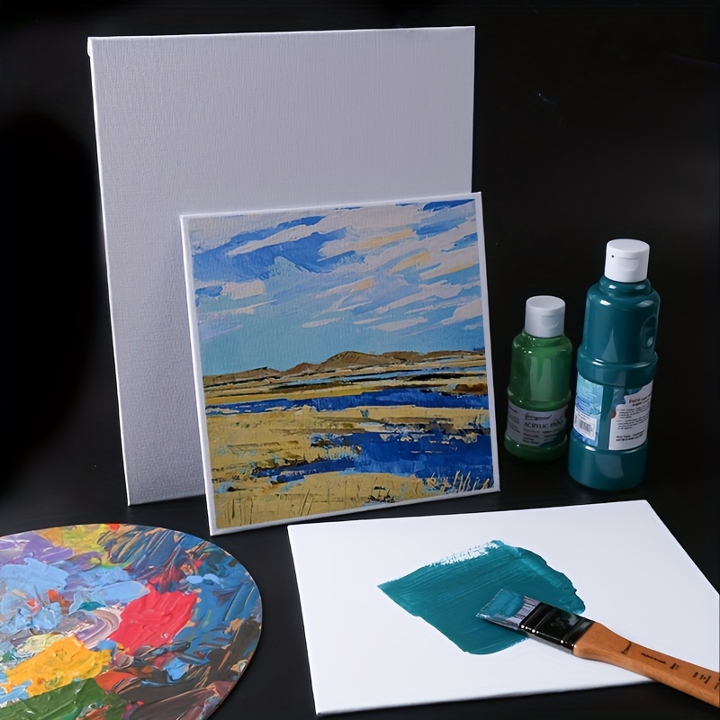 Lienzos preestirados para pintar de 24 x 36 pulgadas, paquete de 2 tableros  de lienzo grandes en blanco para verter acrílico y pintura al óleo, 100%