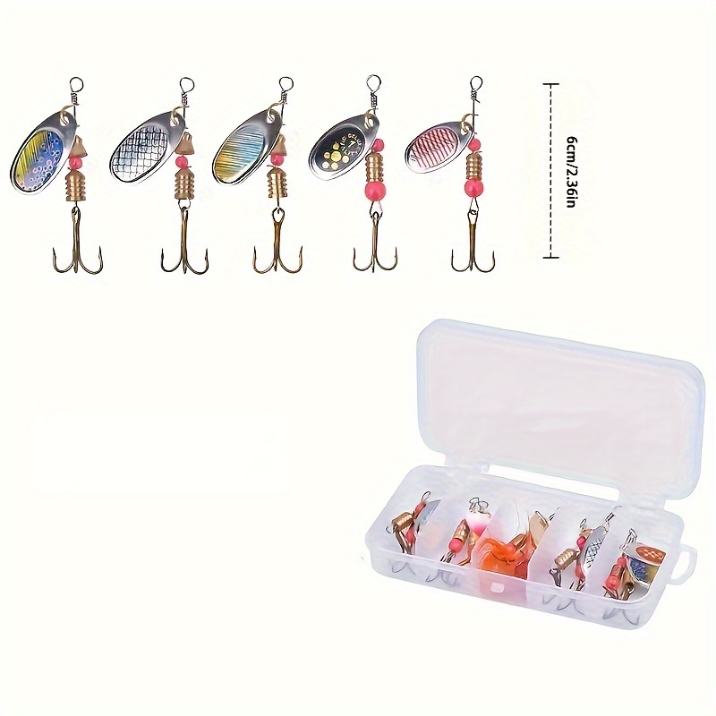 Metal Fishing Lures Spinning Fishing Spoons Lures Kit - Temu New