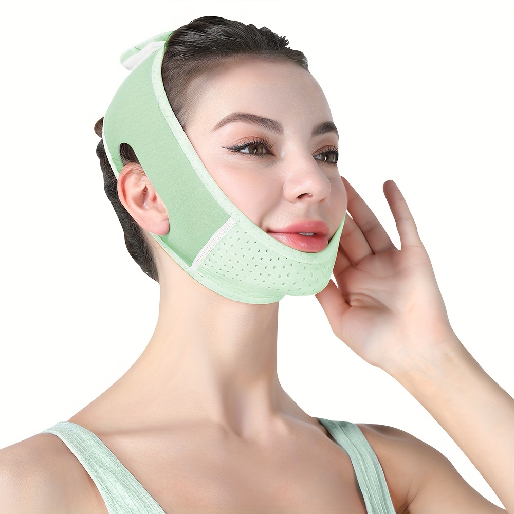 Reusable Chin Slimming Strap Face Lift Tape V Line Chin Lifting Face Mask  Double Chin Reducer Strap Face Neck Slimmer Bands Jawline Shaper Exerciser  : : Beauty & Personal Care