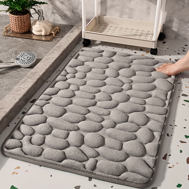 1 Alfombra Baño Espuma Viscoelástica Relieve Adoquines - Temu