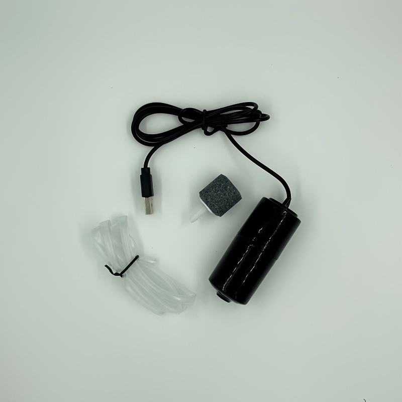 Mini pompe à air pour aquarium 5 V - Réglable USB silencieux - Pour  aquarium - Économie d'énergie - Pompe à air avec accessoires, bleu marine