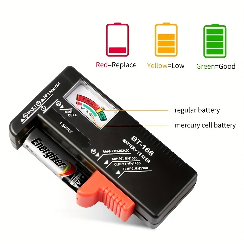 The Battery Organizer Storage Case with Hinged Clear Cover Includes A Removable Battery Tester Holds 93 Batteries Various Sizes