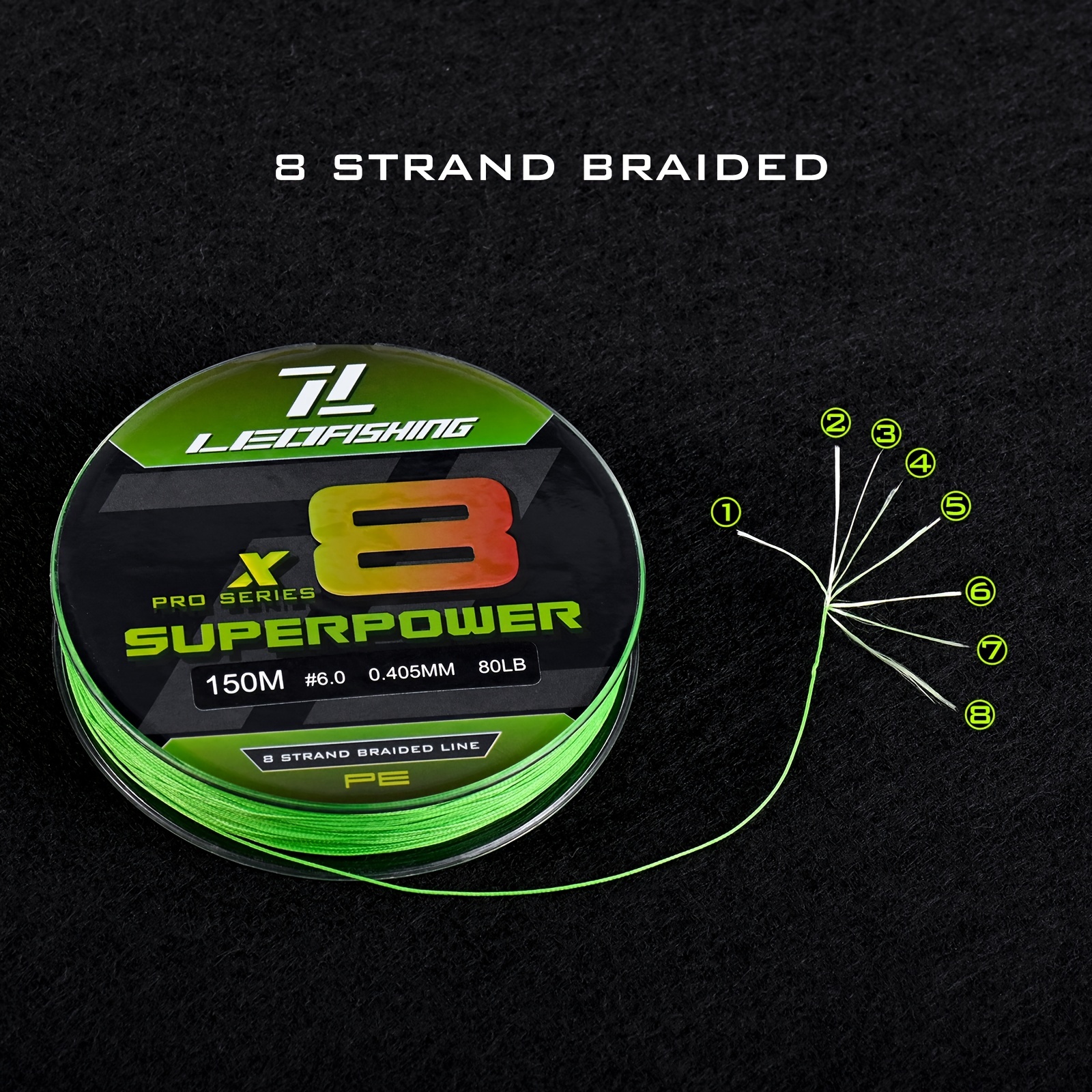 8X PE Braided Fishing Line - Durable Thin Fishing Line for Outdoor Fishing  Accessories (150m/300m)