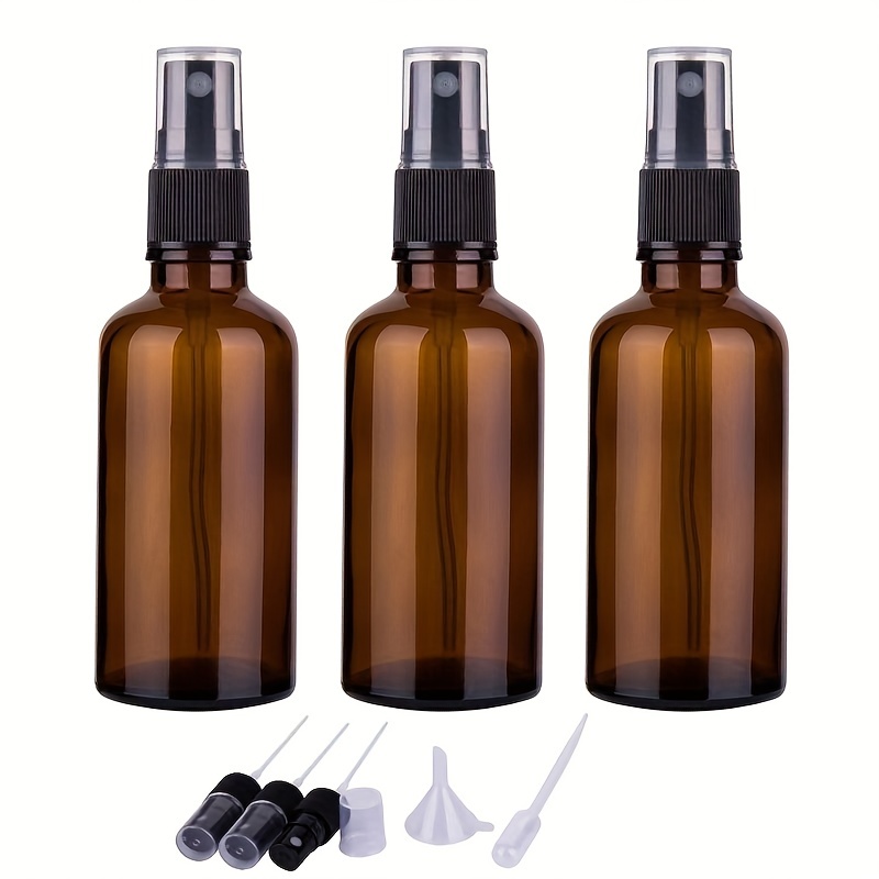 32 Ounce Bottle Sprayer Clear Brown Amber Glass Spray 