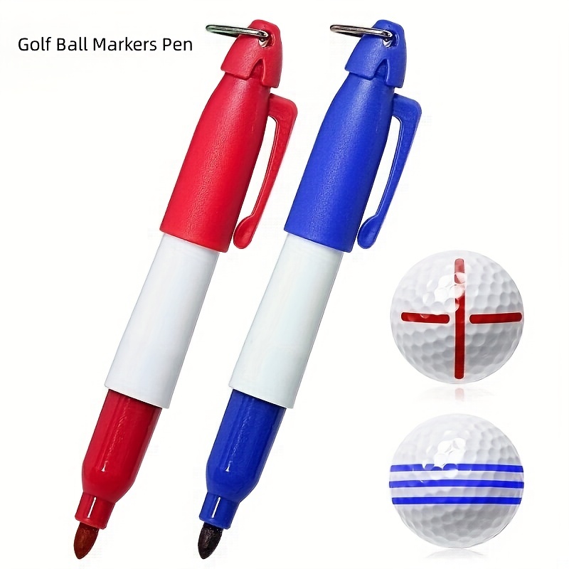 4pcs Mini Permanent Markers Pen Black Blue Red Ink Golf Ball Markers Pen  Suitable For Office School Nurse Supplies Outdoor Activities Office Supplies, Shop Now For Limited-time Deals